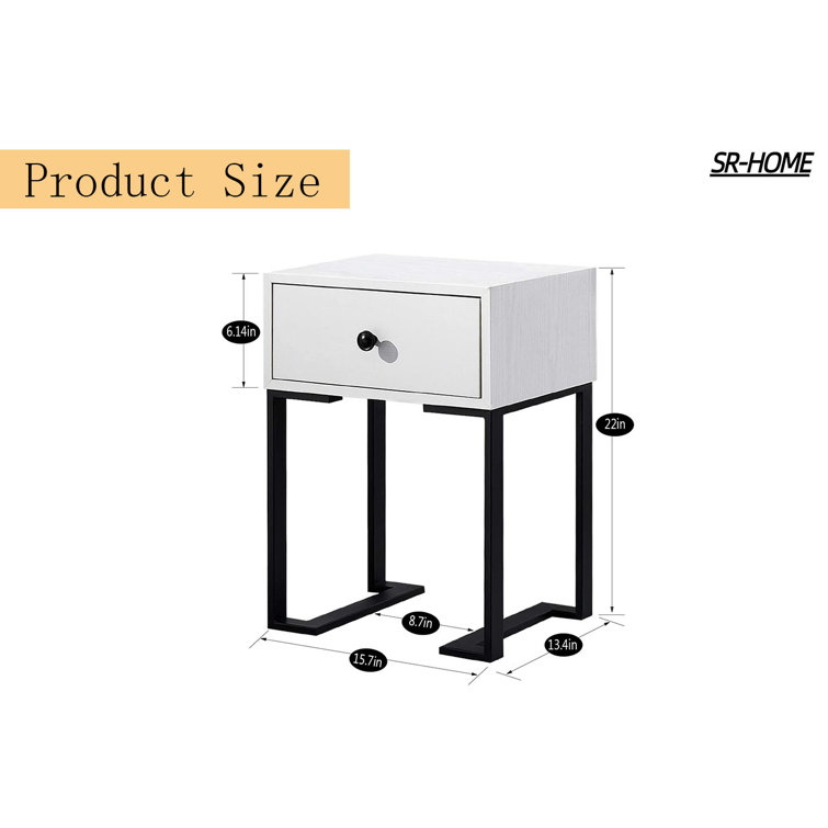 SRHOME End Table Set with Storage Wayfair Canada